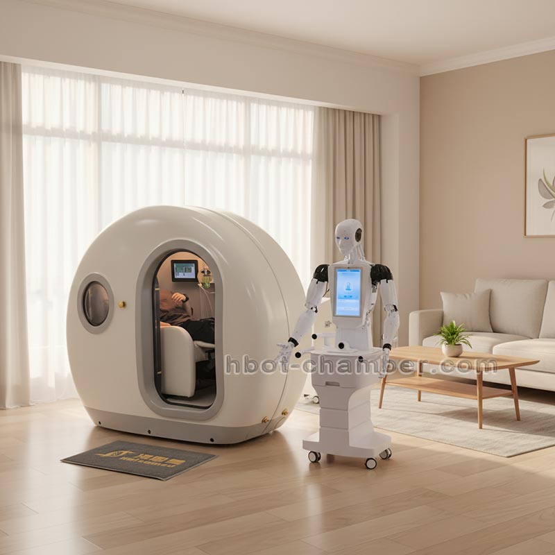 2026 Hot Sale 2.0 ATA Hyperbaric Oxygen Chamber for Sale Sitting Type Single Person HBOT Chamber Supplier